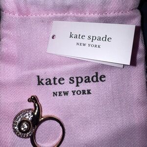Kate Spade Gold Pave Snail Ring